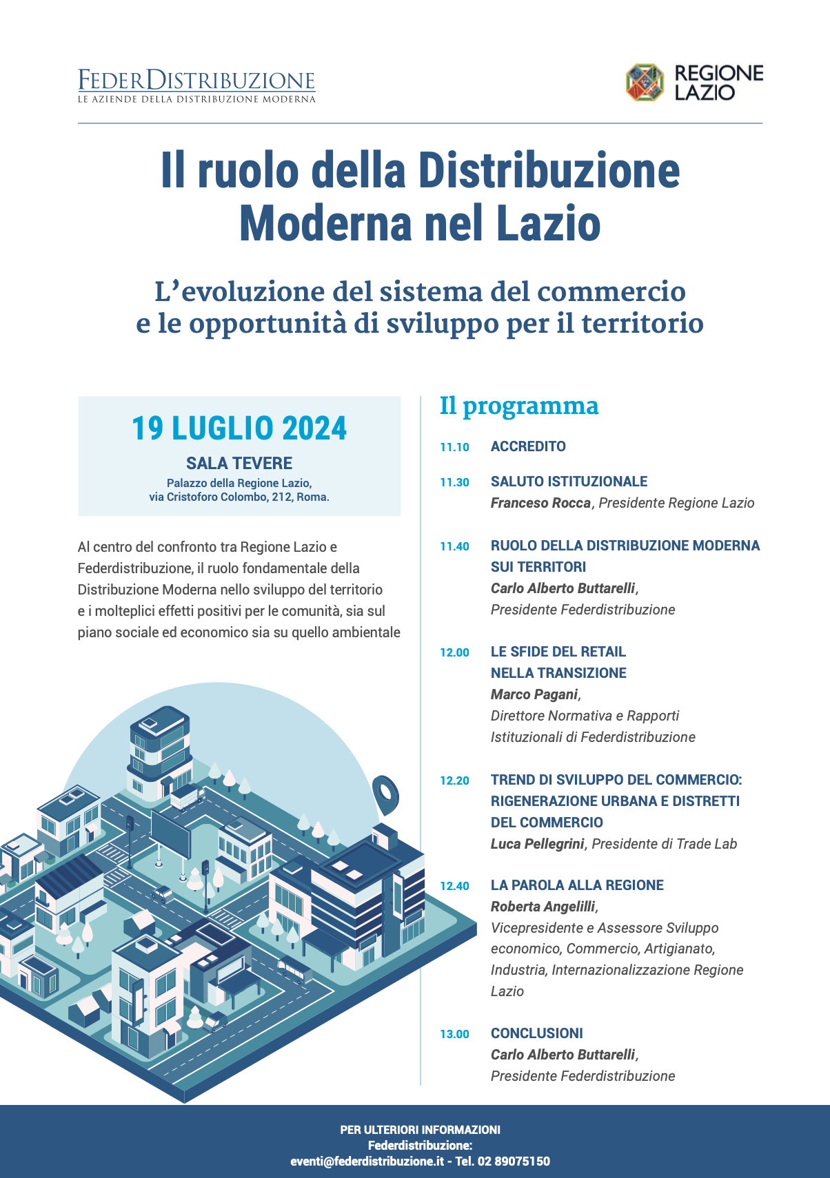 Il ruolo della Distribuzione Moderna nel Lazio. L’evoluzione del sistema del commercio e le opportunità di sviluppo per il territorio